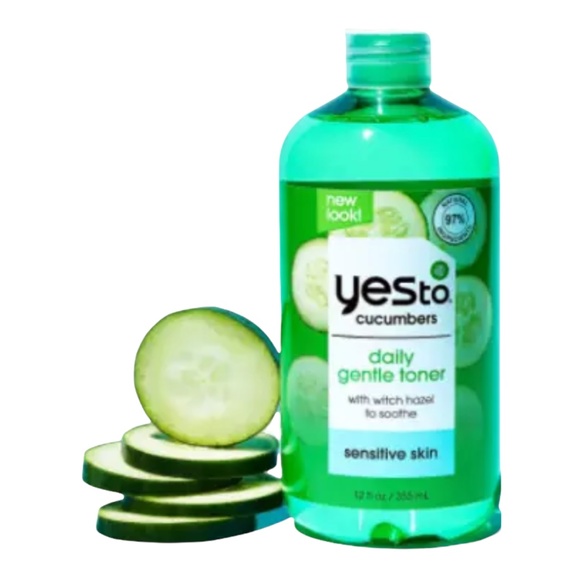 Yes to Cucumbers Soothing Calming Toner Sensitive Skin 12fl oz 2 Pack - Picture 2 of 3